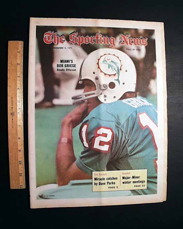 bob griese  SPORTS LIST OF THE DAY