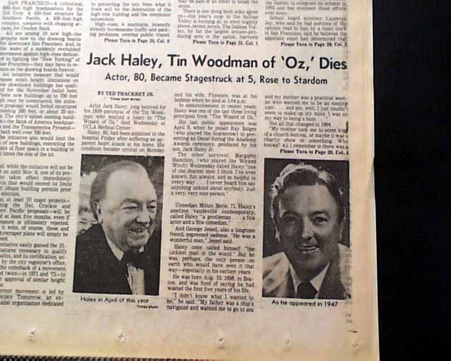 Death Of Jack Haley, The 