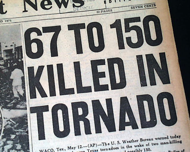 1953 Waco Texas tornado outbreak 