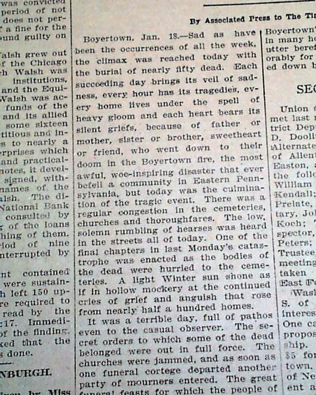 1908 Rhoads Opera House Fire... Boyertown PA... - RareNewspapers.com