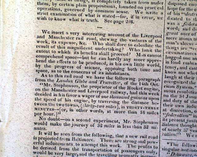 First use of Locomotive Power on Railway...