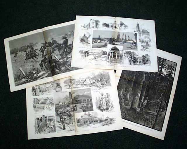 Double-Page Woodcut prints...