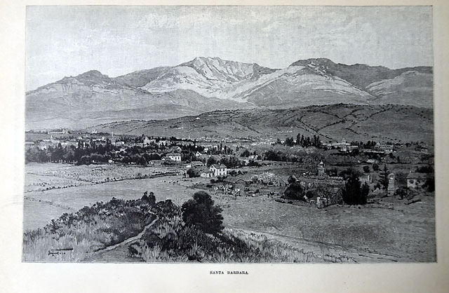 Santa Barbara, California in 1887... Multiple prints...