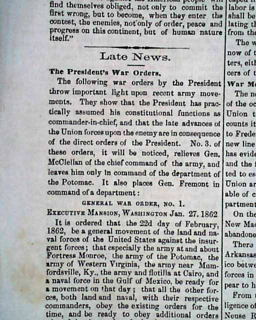 list of executive orders by president first week