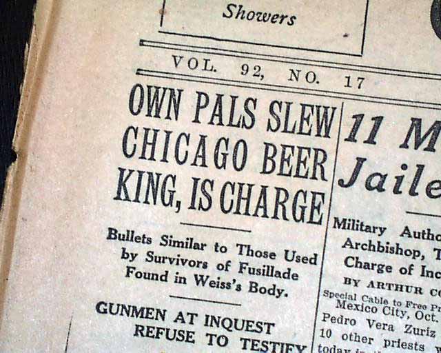 THE DETROIT FREE PRESS, Michigan MI October 14, 1926 * Earl 'Hymie'...