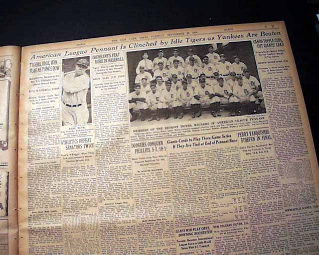 Babe Ruth's last Yankee Stadium game...