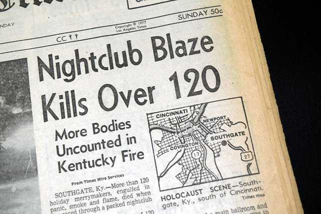 1977 Southgate, Kentucky nightclub fire disaster...
