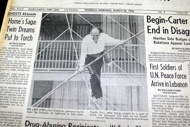 1978 Karl Wallenda death fall....