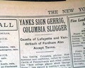 Lou Gehrig is signed by the Yankees... - Image 1