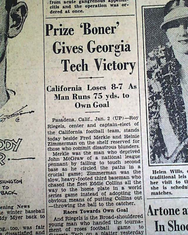 1929 rose bowl