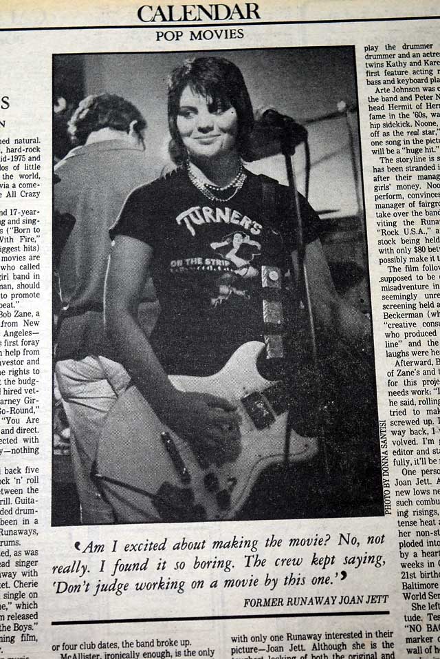 1980 "Joan Jett" L.A. editorial...