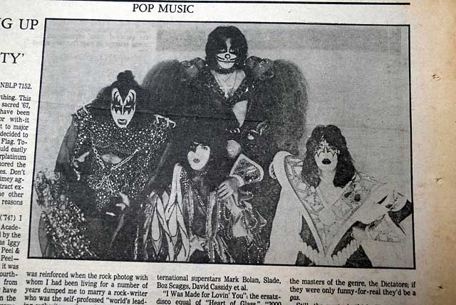 1979 "KISS" rock band editorial w/ photo...