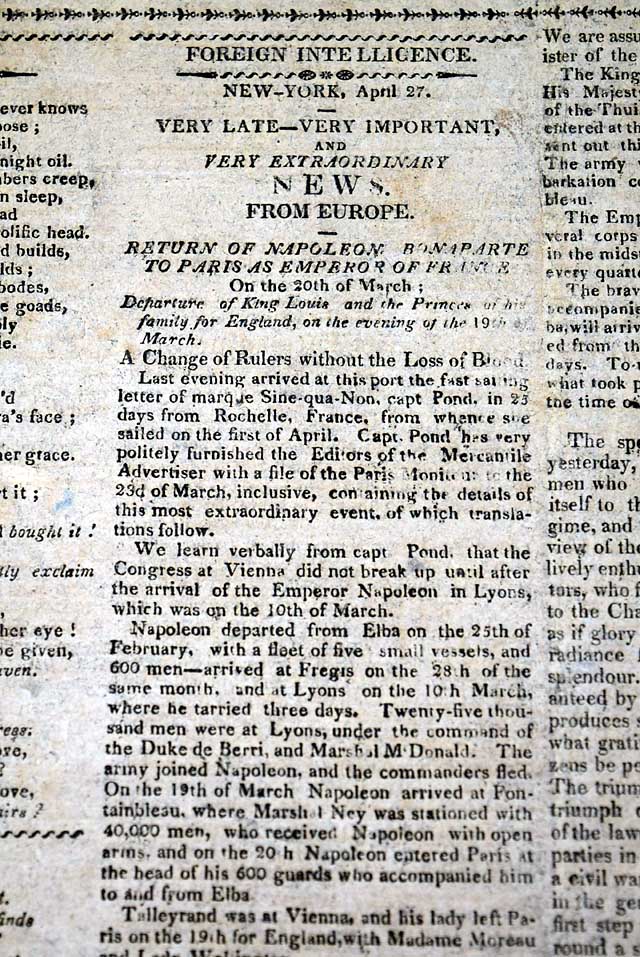 Napoleon returns as Emperor...