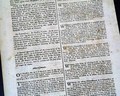 World's Oldest Newspaper 1723 Gazette 285 Years Old... - Image 4