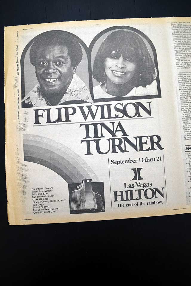 1978 "Flip Wilson & Tina Turner" live advertisement...