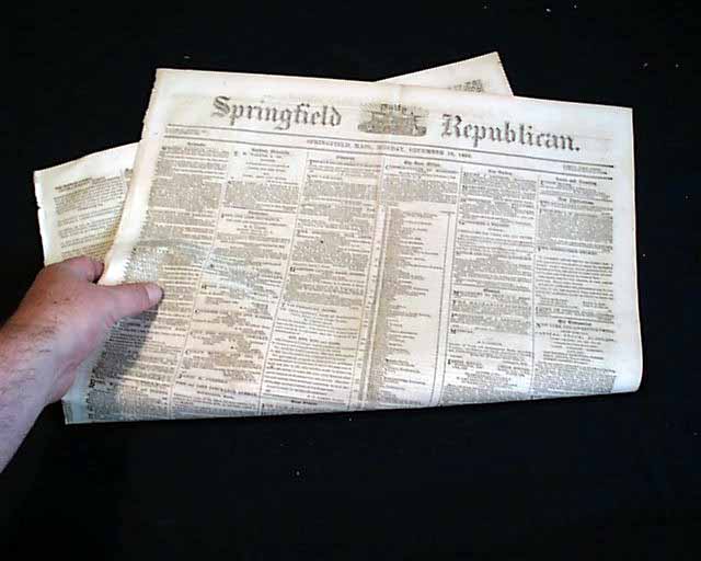 1864 Springfield MA Newspaper.... - RareNewspapers.com