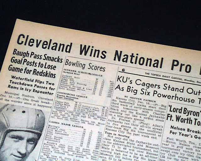 NFL 100 Greatest' Teams, No. 70: 1945 Cleveland Rams