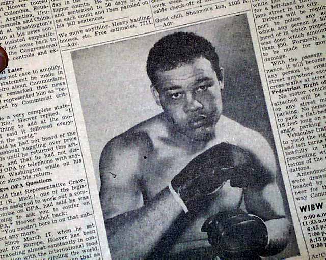 When champion heavyweight Joe Louis goes into battle against Billy