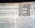 Colonial newspaper once published by Benjamin Franklin... - Image 1