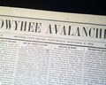 Rare & early Idaho Territory newspaper...   - Image 1
