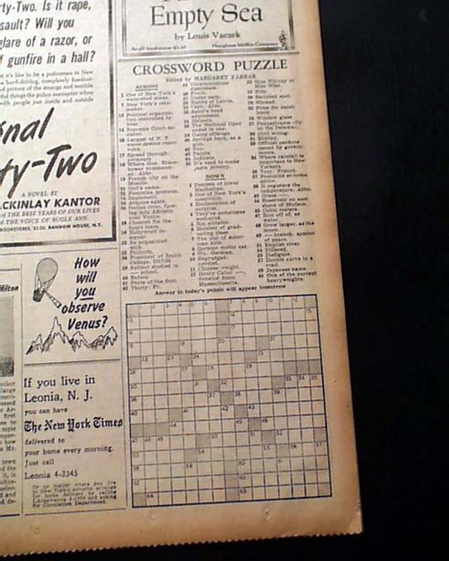 A History of Newspaper Puzzles