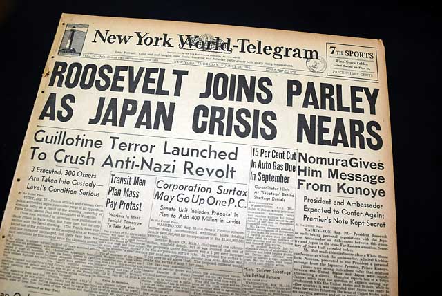 U.S. & Japan Pacific tensions in 1941...