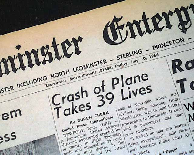 Parrottsville TN airplane crash disaster Ed Kennedy