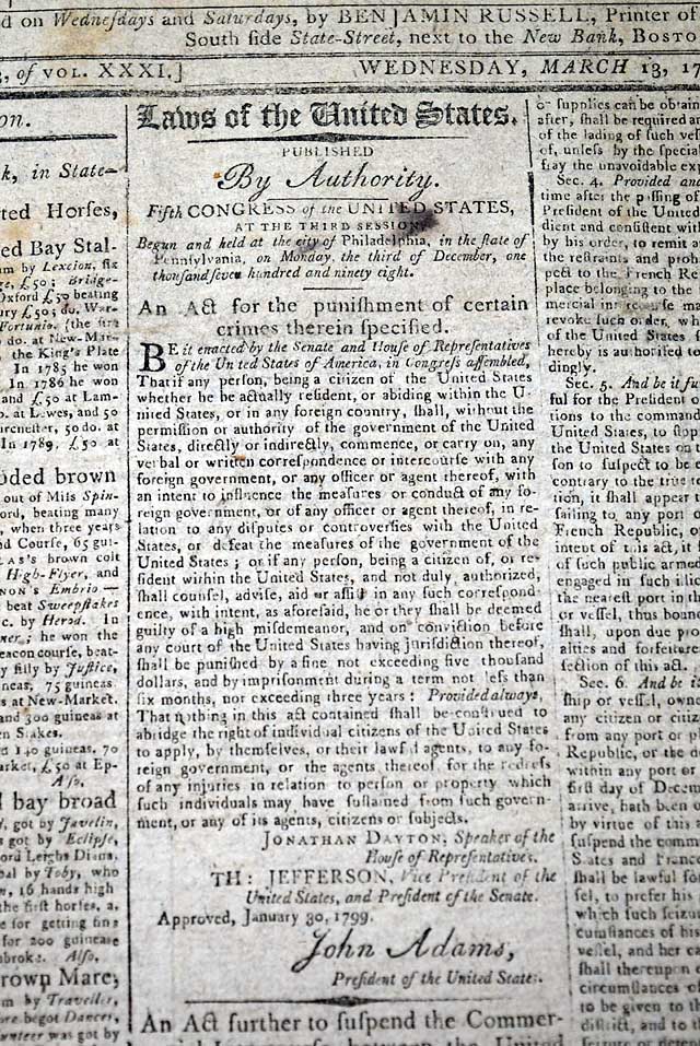 Signed by John Adams...   Paul Revere...