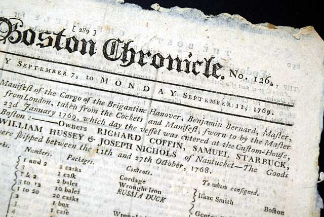 Nice--and controversial--on the Boston Non-Importation Agreement: squabble between publishers...