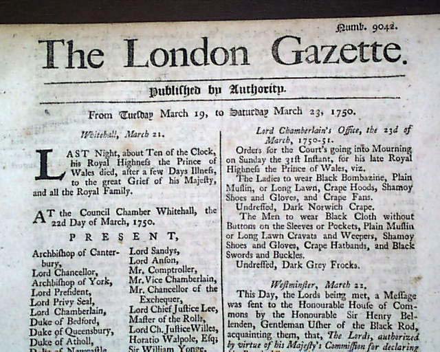 Worlds Oldest Newspaper 1750 Gazette 235 Years Old