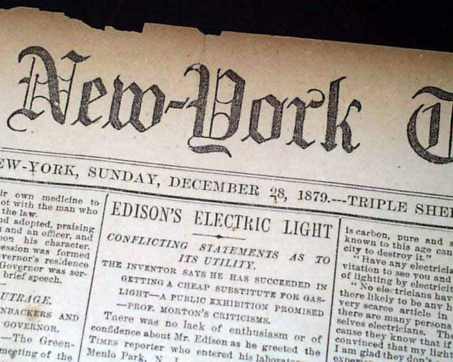 Edison's light bulb...