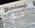 Civil War newspaper from Pittsburgh... - Image 1
