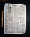 Civil War newspaper from Pittsburgh... - Image 2