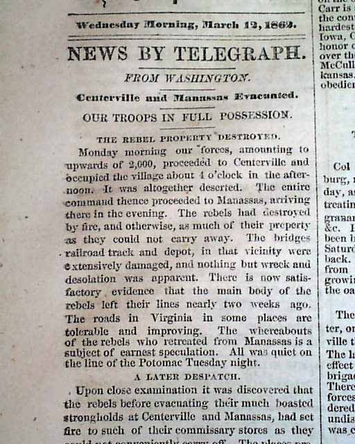 1862 Springfield MA Newspaper.... - RareNewspapers.com