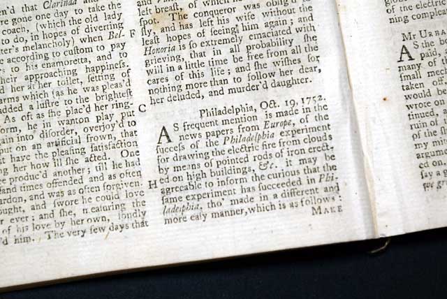 Ben Franklin's famous kite experiment...