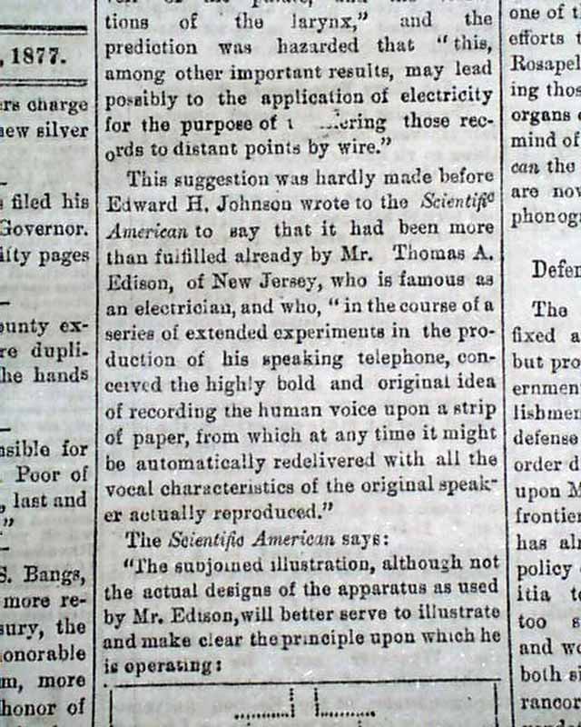 Was it Edison, or Rosapelly & Maley, or Freeman? - RareNewspapers.com