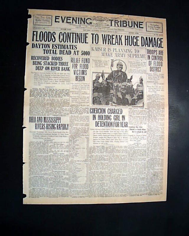 Great Dayton Flood of 1913... Ohio... - RareNewspapers.com