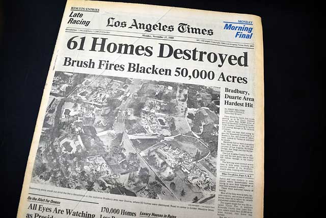 1980 Stable fire... Bradbury, California...