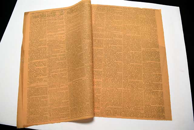 Printed on orange tissue paper...