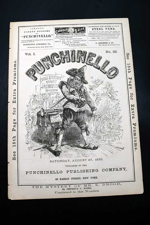 A satirical newspaper which lasted but nine months..
