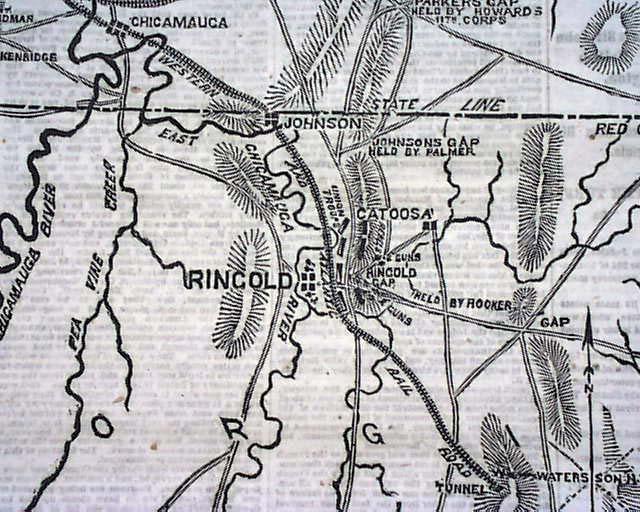 Ringgold GA1863 Civil War Maps...