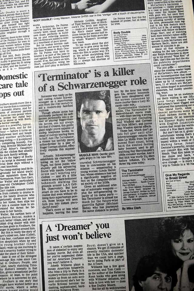 1984 "The Terminator" film review...