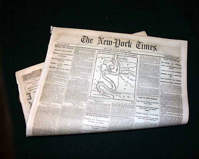 1862 Civil War Map Hickman KY