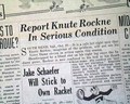 Knute Rockne sidelined as coach... - The week of the Great Stock Market Crash... - Image 1
