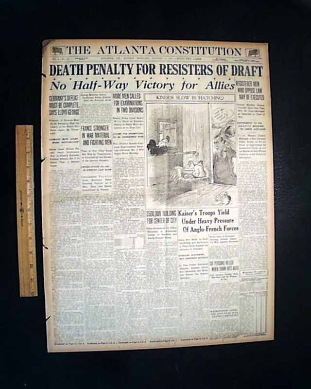 WWI Draft Dodgers to get death penalty?...