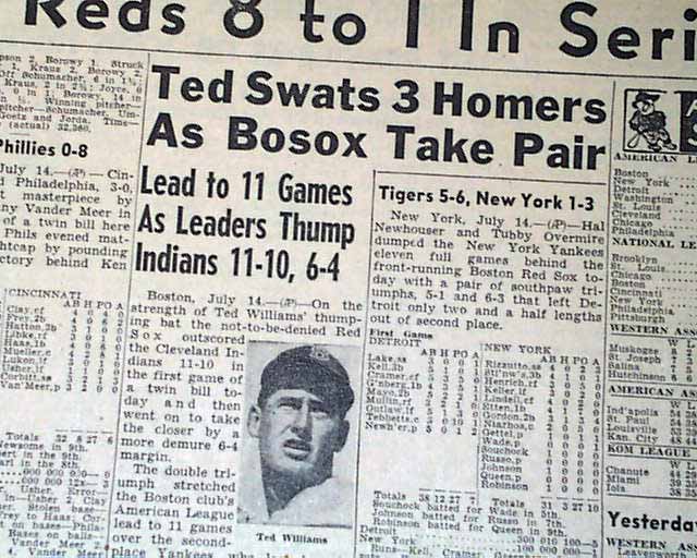 Ted Williams faced defensive shifts in 1940s