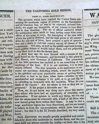 Details about  / 1849 newspaper w President ZACHARY TAYLOR State of the Union Speech CA GOLD RUSH