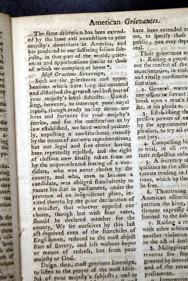 The colonists & merchants protest... 