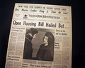 African-American newspaper reports on M.L.King's funeral... - Image 1