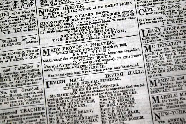 John Wilkes Booth 3 years before his notoriety...